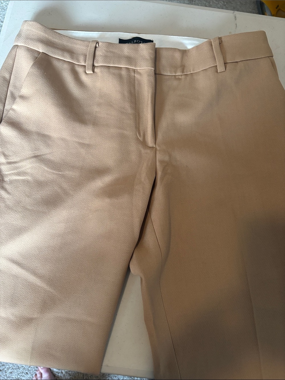 Women's Talbots Tailored Tan Hampshire Ankle Dress Pants